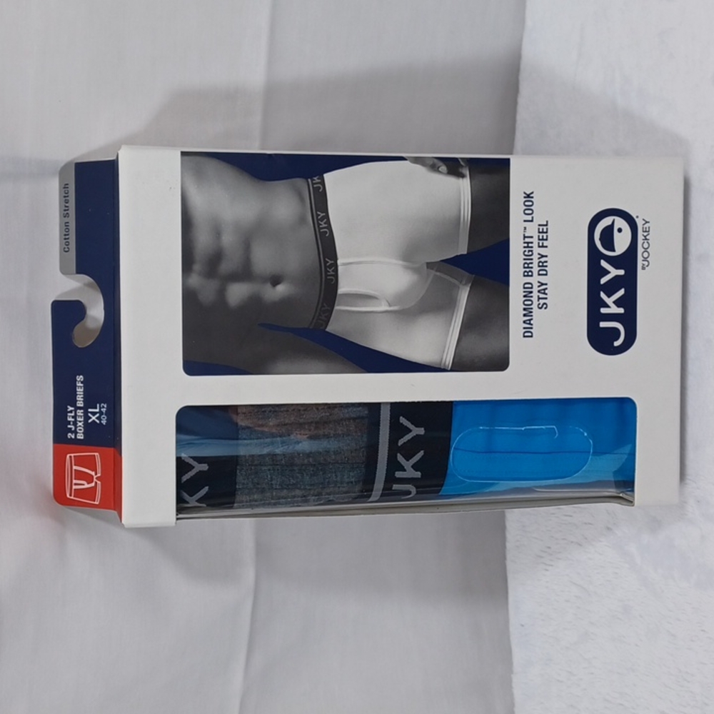 Jockey 2 Pack Boxer Briefs Stay Dry Fabric Size XL 40-42